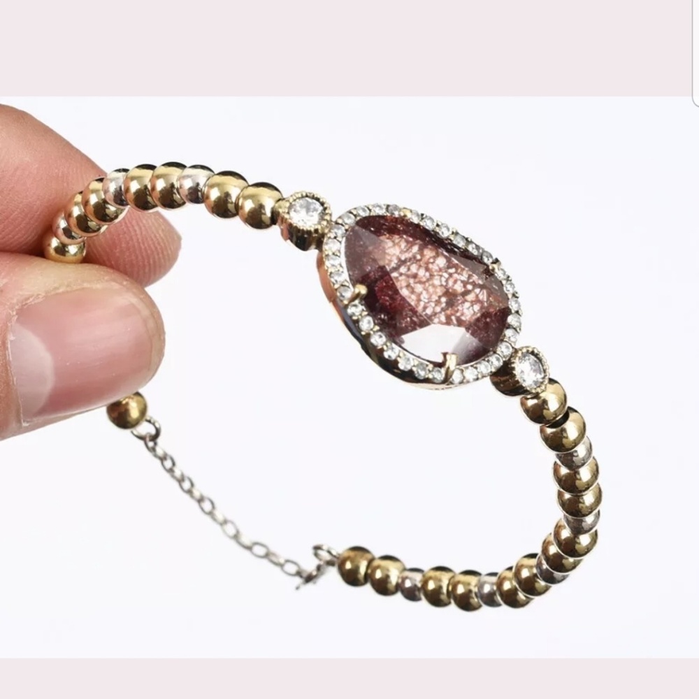 Amazing Amethyst & topaz cuff - Picture 4 of 4